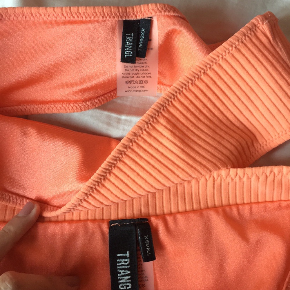 SOLD Triangl Carlotta Strapless Ribbed Bikini Set - Picture 4 of 6